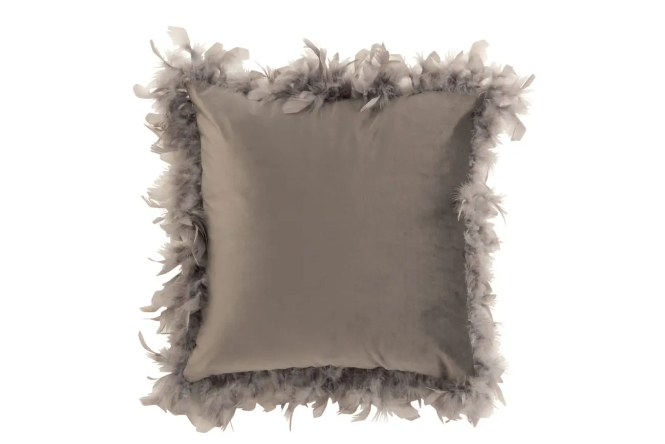 COUSSIN PLUMES POLYESTER GRIS COUSSIN PLUMES POLYESTER GRIS