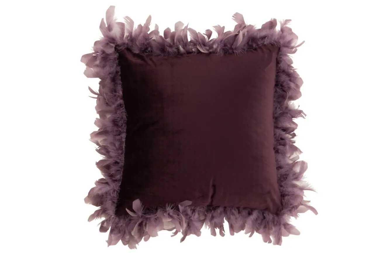 COUSSIN PLUMES POLYESTER MAUVE