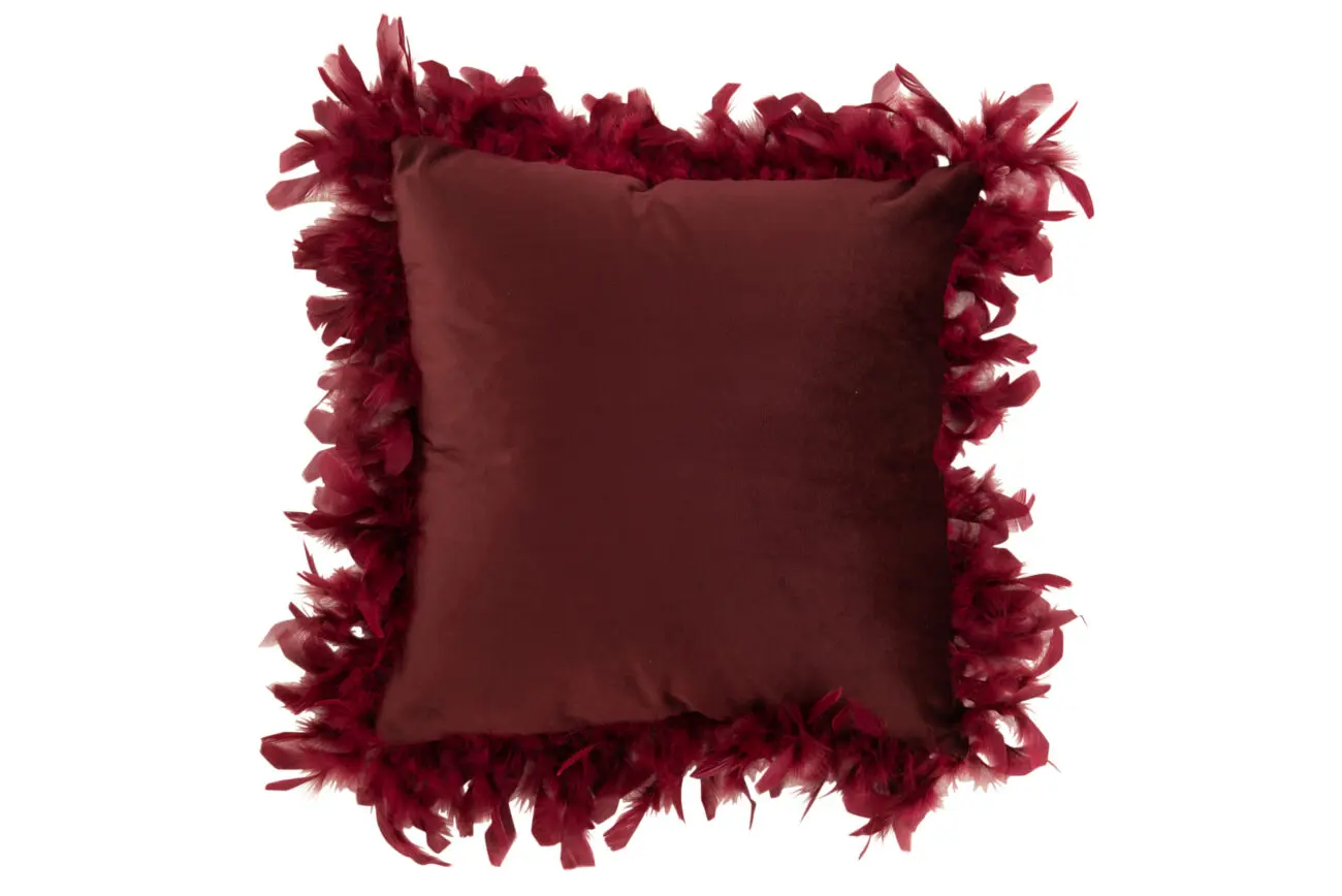 COUSSIN PLUMES POLYESTER BORDEAUX COUSSIN PLUMES POLYESTER BORDEAUX
