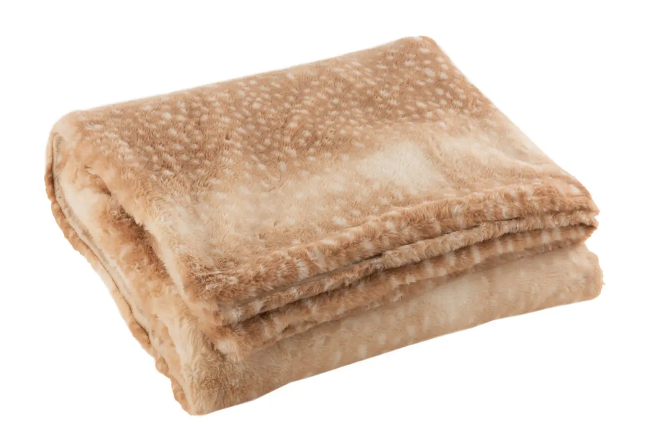PLAID BAMBI POLYESTER MARRON/BEIGE