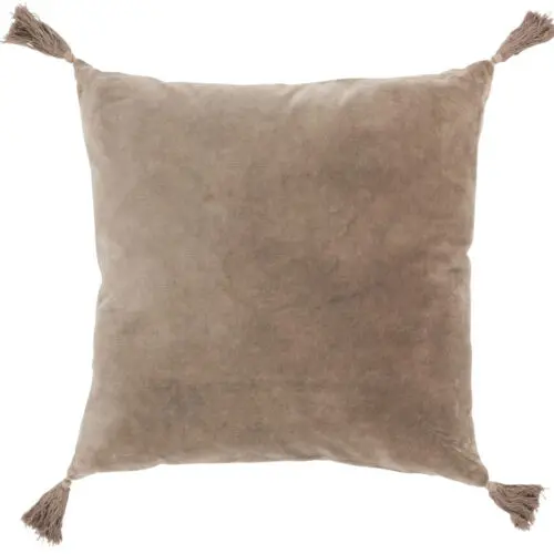 COUSSIN FLOCHES COTON VELOURS MARRON