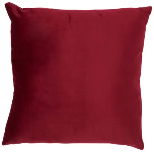 COUSSIN CARRE VELOURS ROUGE