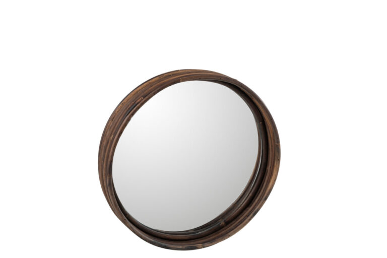 Petit Plateau Miroir Rond Doré - Utilisation Service Ou Déco