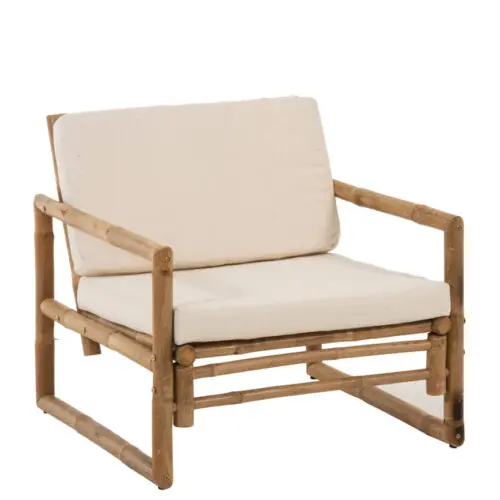 fauteuil en bambou naturel J-line