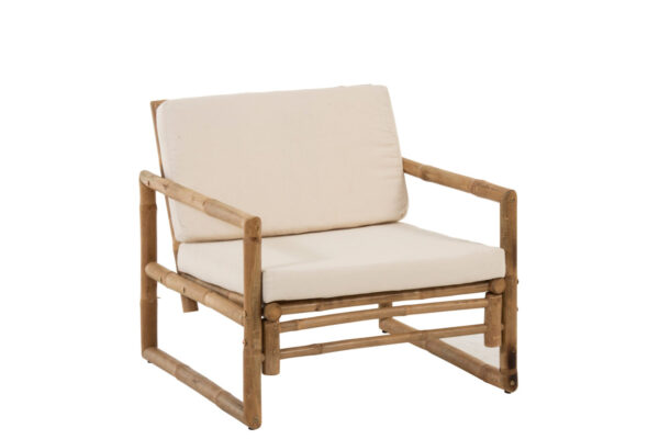 fauteuil en bambou naturel J-line