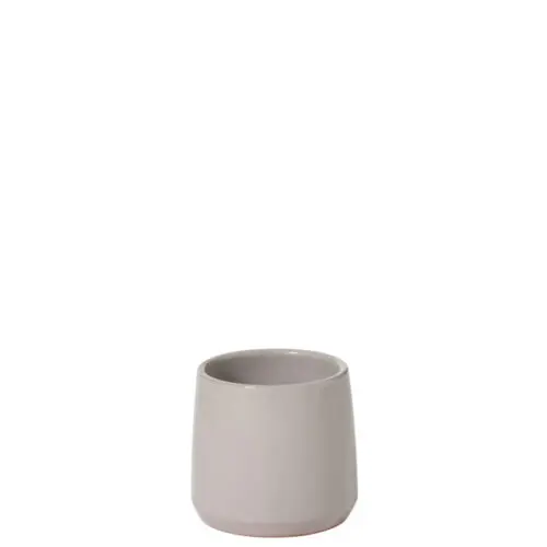 Vase et cache pot CACHEPOT ROND CERAMIQUE GRIS EXTRA SMALL