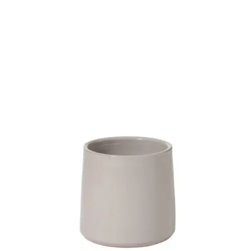 Vase et cache pot CACHEPOT ROND CERAMIQUE GRIS SMALL
