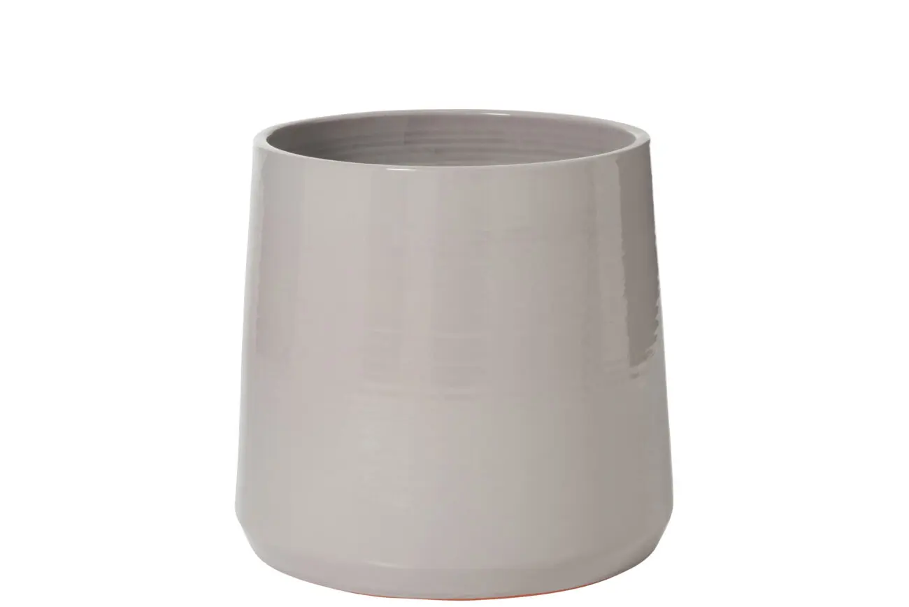 CACHEPOT ROND CERAMIQUE GRIS EXTRA LARGE CACHEPOT ROND CERAMIQUE GRIS EXTRA LARGE