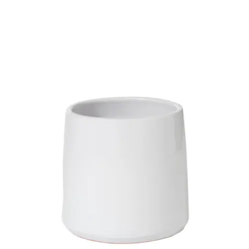 Vase et cache pot CACHEPOT ROND CERAMIQUE BLANC MEDIUM