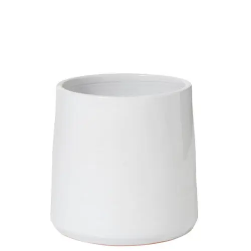 Vase et cache pot CACHEPOT ROND CERAMIQUE BLANC LARGE