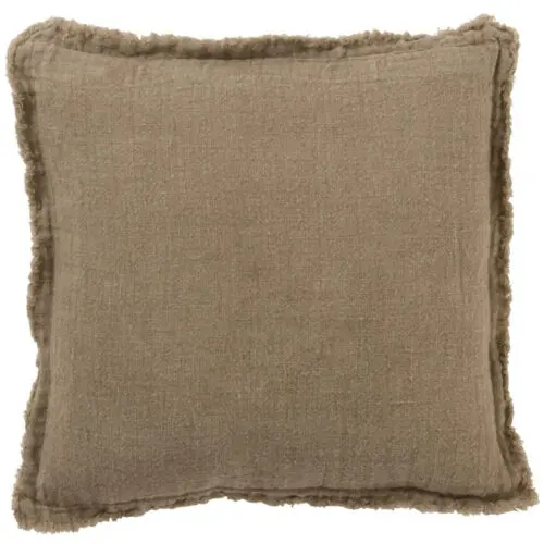 COUSSIN BORD IRREGULIER LIN MARRON