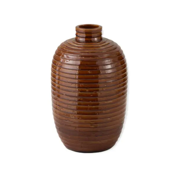 Vase ethnique Binha - Céramique - Marron - S 52x33