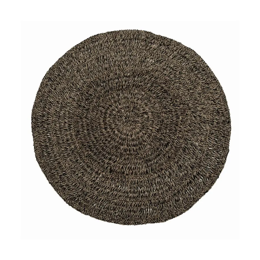 Le Tapis Seagrass - Naturel Noir - 150