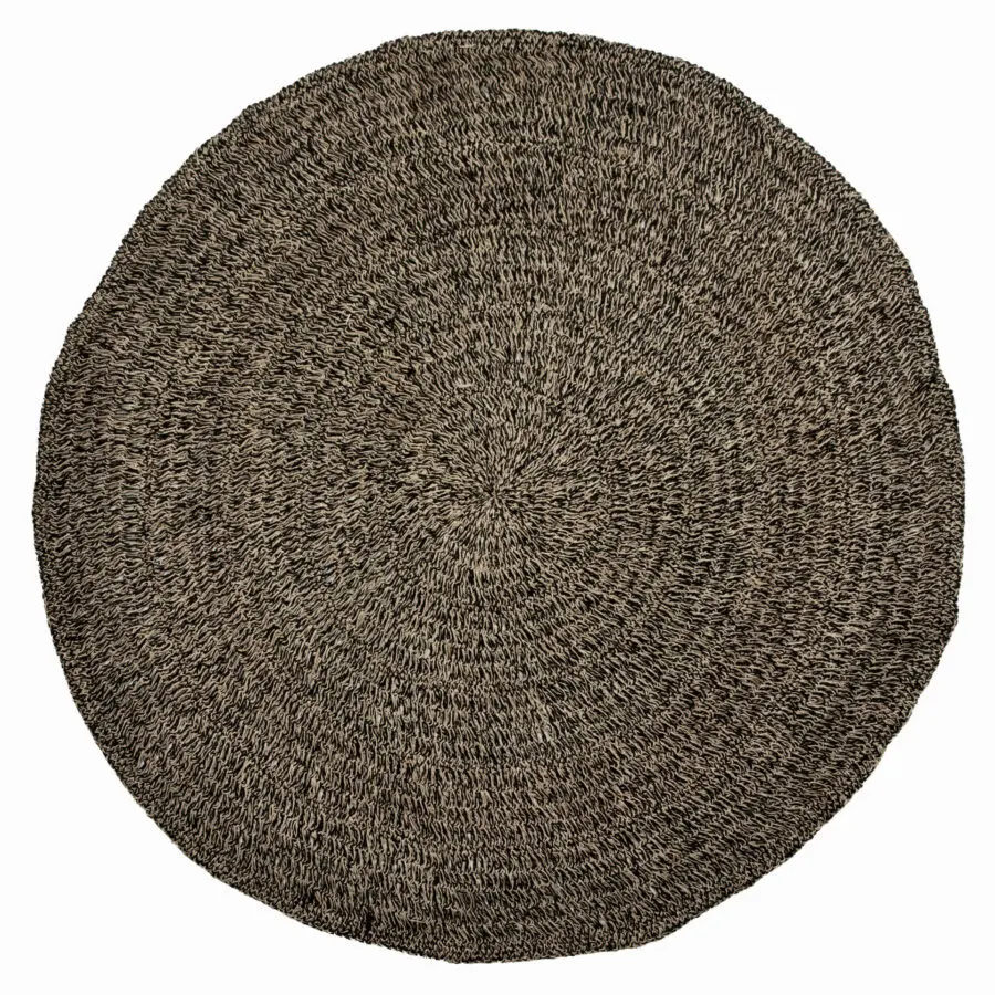 Le Tapis Seagrass - Naturel Noir - 200