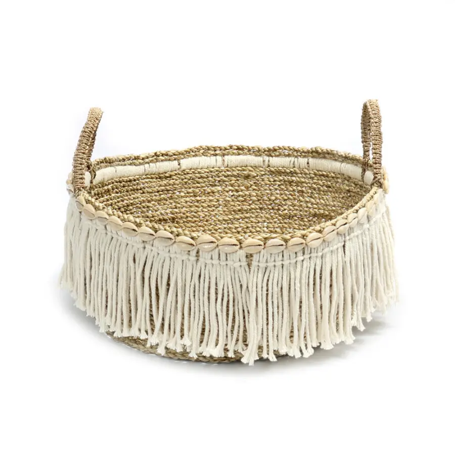 Le Panier à Franges Boho - Blanc Naturel