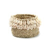 Le Panier En Cowrie Tressé #3 - Naturel