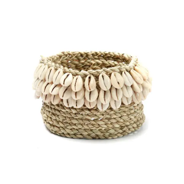 Panier rangement Le Panier En Cowrie Tressé #3 - Naturel