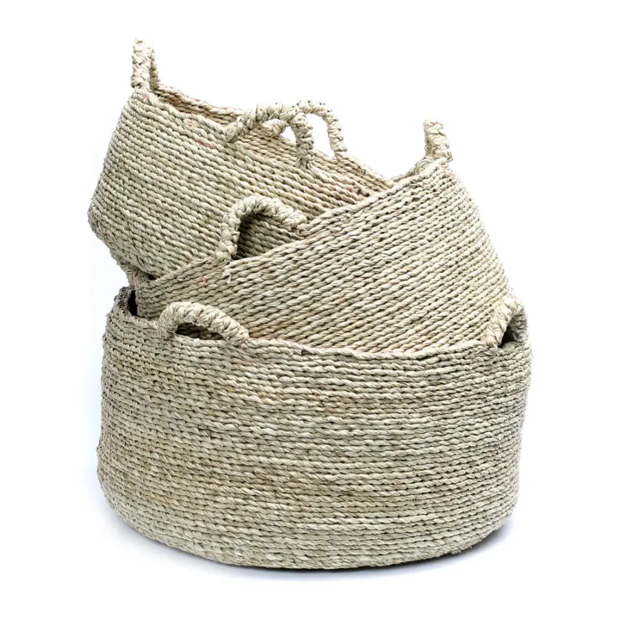 Les Quatre Mains Paniers - Naturel - Lot de 3