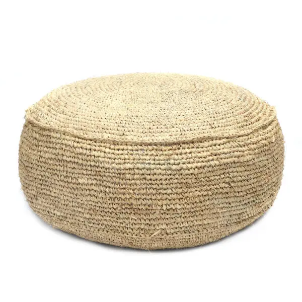Le Pouf En Raffia Flores - Naturel