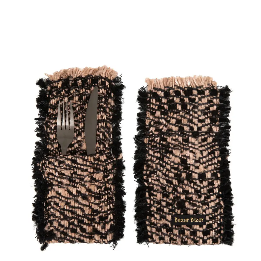 Le Porte-Couverts Oh My Gee - Noir Cuivre - Lot De 4