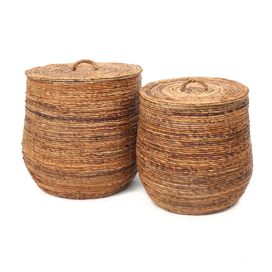 Les Paniers à Linge Banane - Naturel - Lot De 2