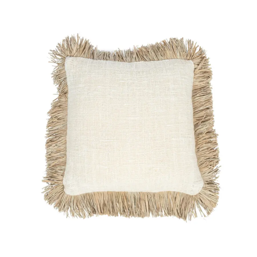 La Housse De Coussin Saint Tropez - Blanc Naturel - 40x40 La Housse De Coussin Saint Tropez - Blanc Naturel - 40x40