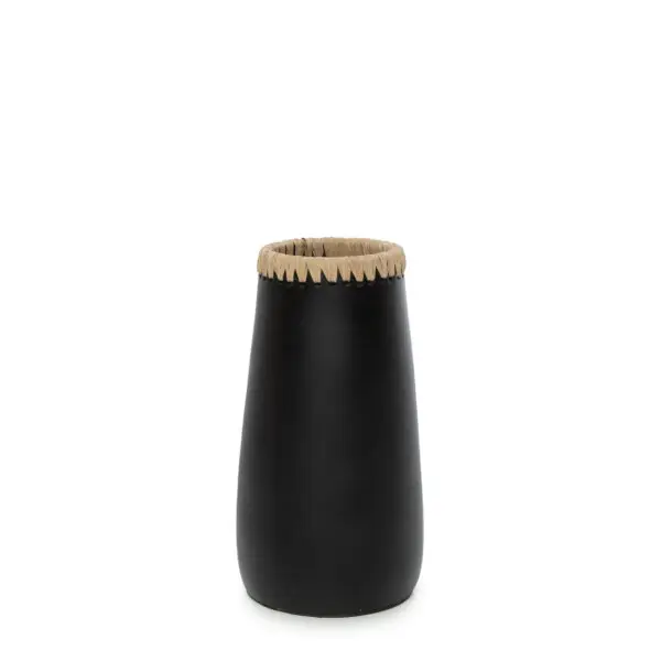 Vase noir Le Vase Sneaky - Noir Naturel - M