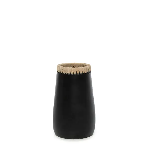 Vase noir Le Vase Sneaky - Noir Naturel - S