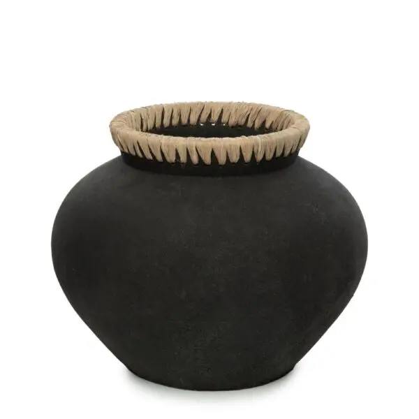 Vase noir Le Vase Styly - Noir Naturel - M