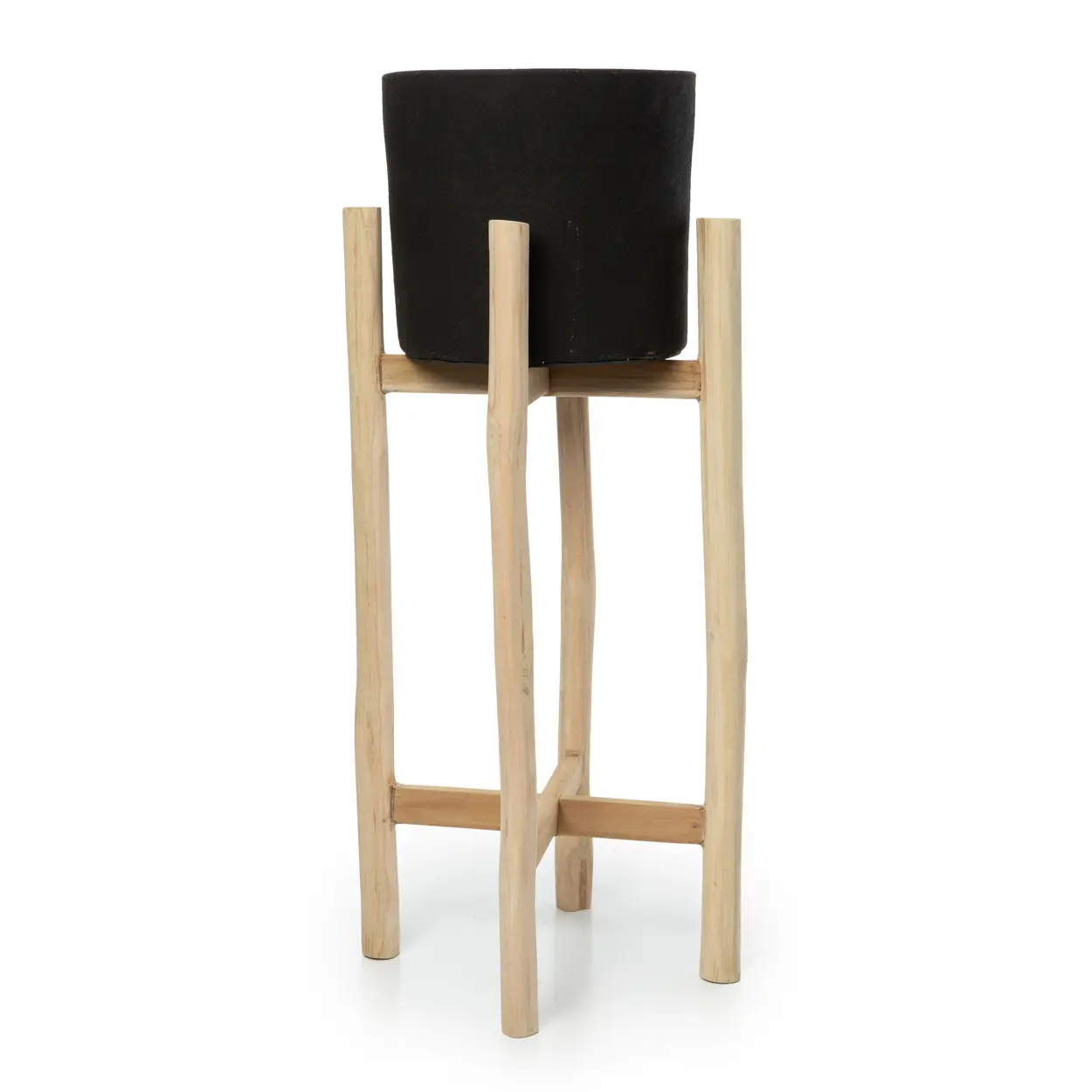 Jardinière Charcoal Haut - Noir Naturel - L