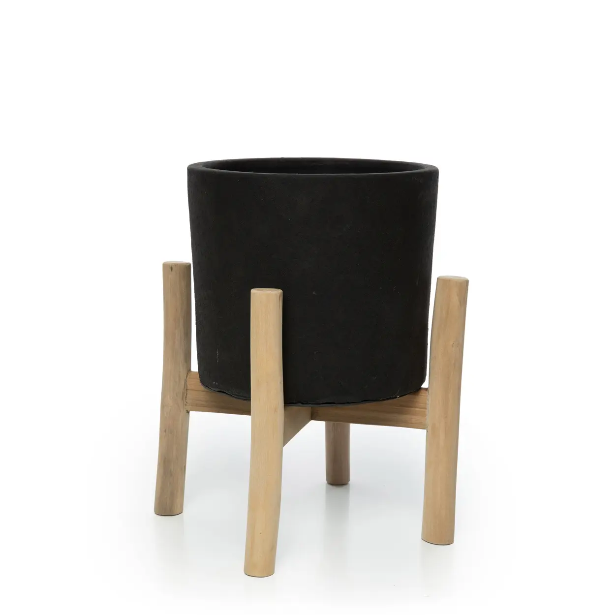 Jardinière Charcoal Bas - Noir Naturel - S