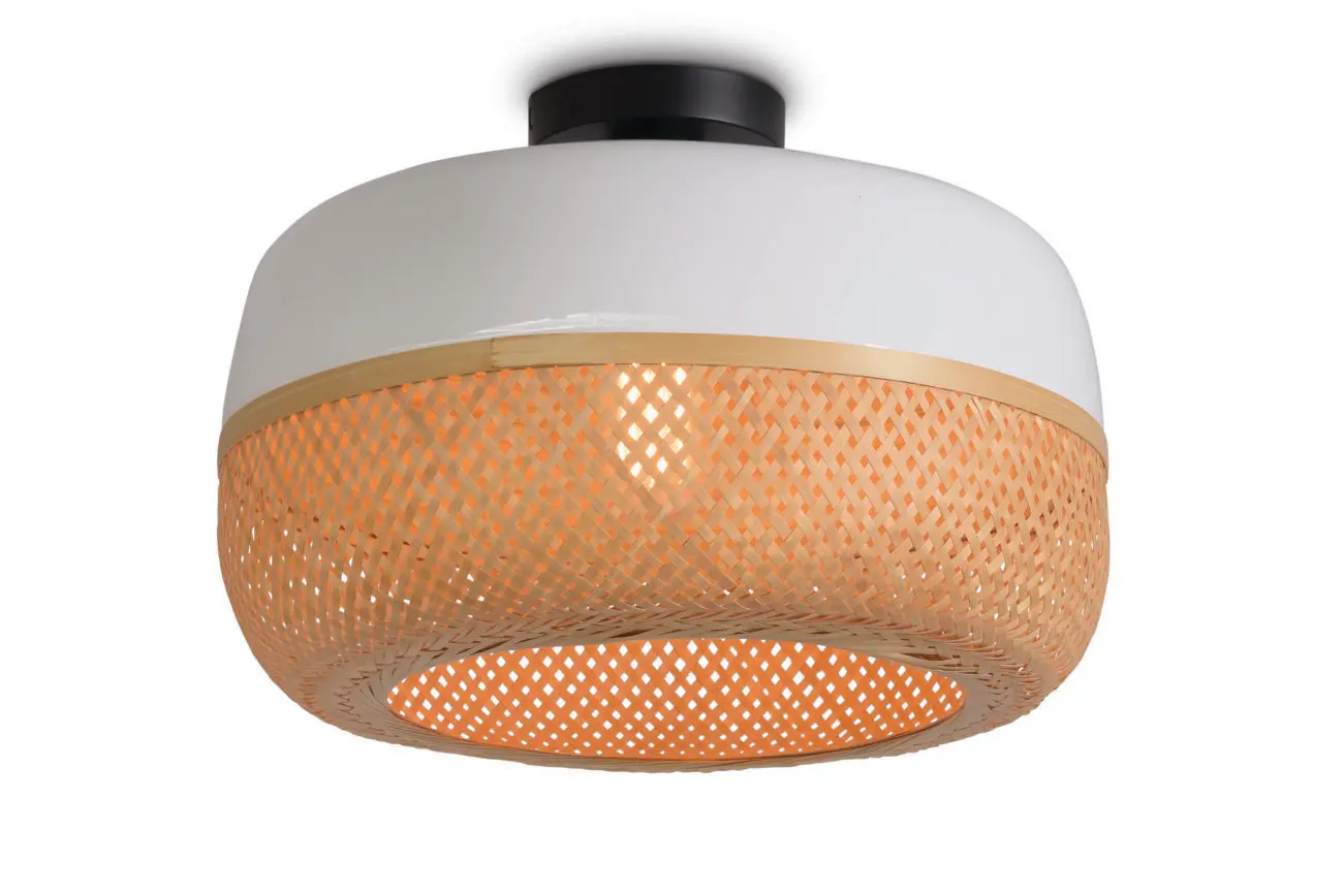 Plafonnier Mekong - Naturel/blanc