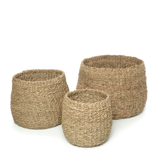Panier rangement Le Panier Vung Lam - Naturel - Lot De 3