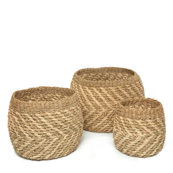 Panier rangement Le Panier Ky Co - Naturel - Lot De 3