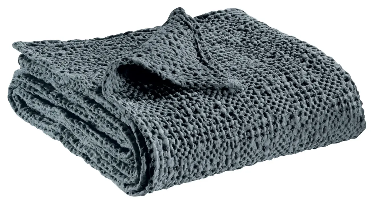 Plaid stonewashed Tana Cendre 140 x 200 Plaid stonewashed Tana Cendre 140 x 200