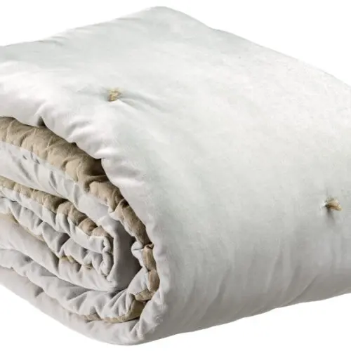 Plaid points noués Elise Perle 140 x 200