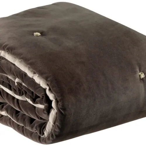 Plaid points noués Elise Cacao 140 x 200