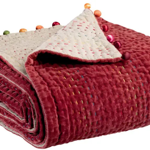 Plaid uni Gastounet Tomette 140 x 200