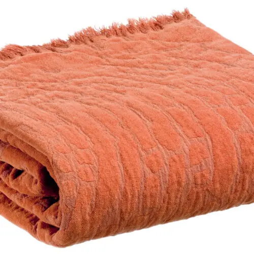 Plaid Inès Paprika 130 x 170