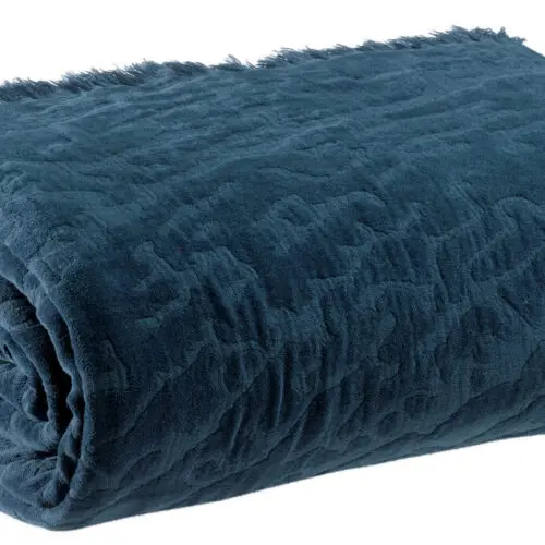 Plaid Inès Encre 130 x 170