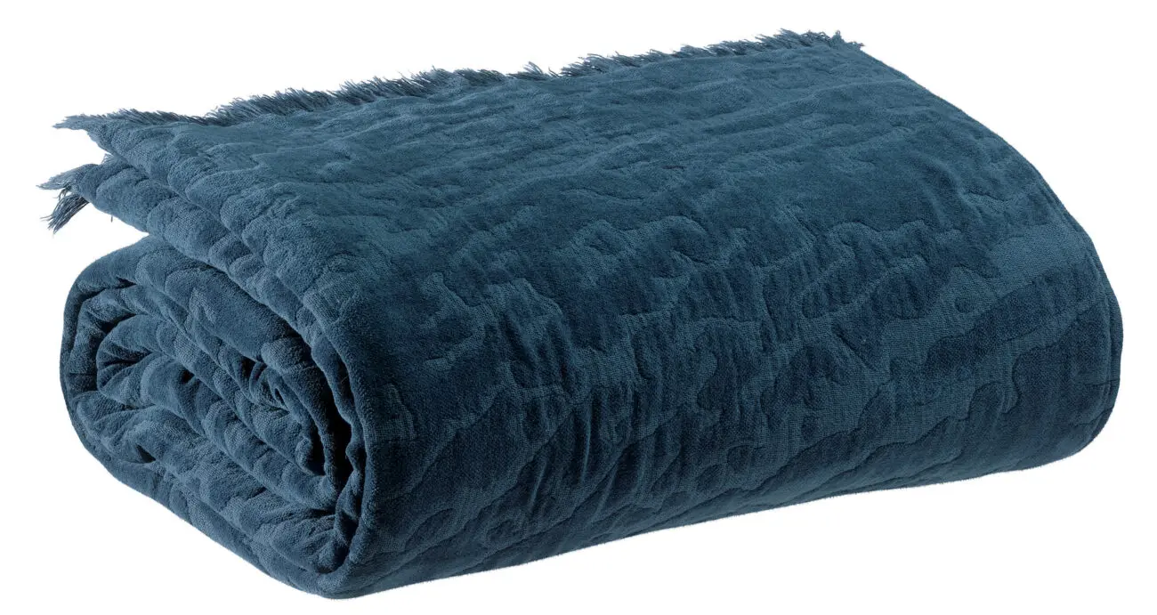 Plaid Inès Encre 130 x 170