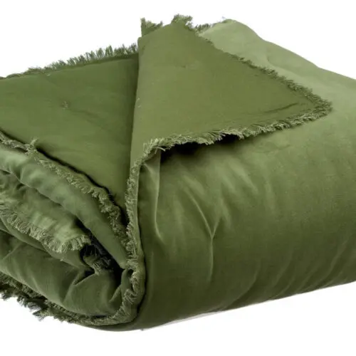 Plaid uni Fara Eucalyptus 135 x 200