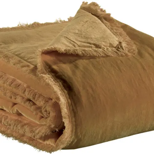 Plaid uni Fara Bronze 135 x 200