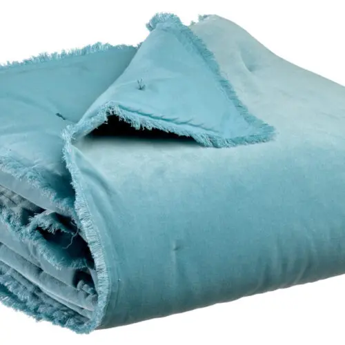 Plaid uni Fara Quartz 135 x 200