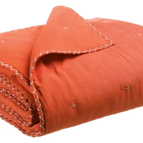 Plaid uni Nala Marmelade 140 x 200