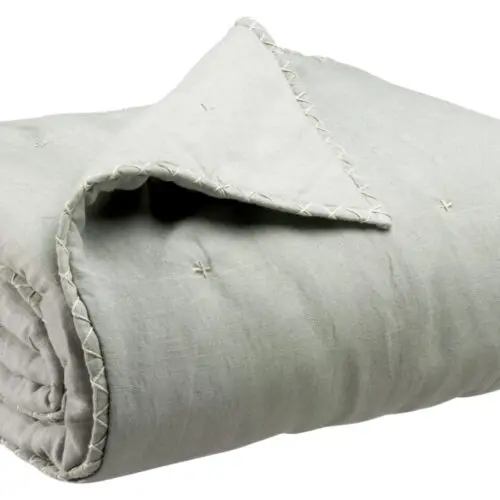 Plaid uni Nala Perle 140 x 200