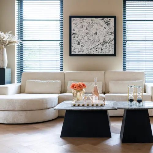 canapé Felix Richmond Interiors velours chenille blanc