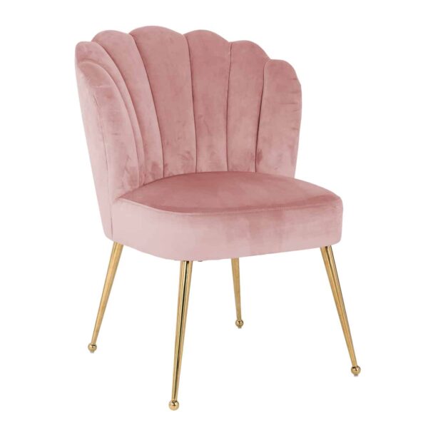 Chaise Pippa rose Richmond Interiors velours