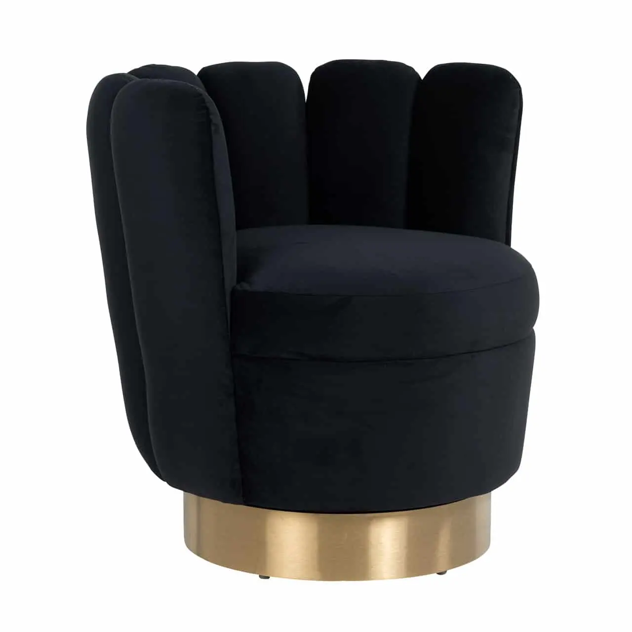 Fauteuil Mayfair noir Richmond Interiors velours fauteuil Mayfair noir Richmond Interiors en velours