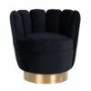 Fauteuil Mayfair noir Richmond Interiors velours – Image 4